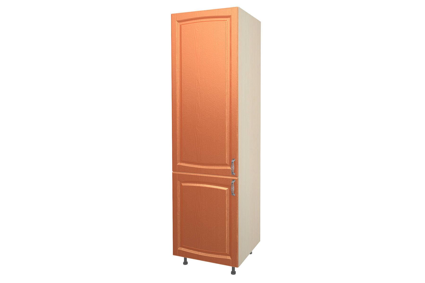 напольный кухонный шкаф оранжевый